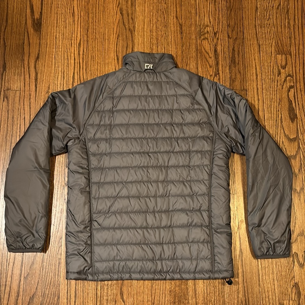 Cutter & Buck Barlow Pass Men’s Puffer Jacket Size Large Grey - Picture 10 of 12
